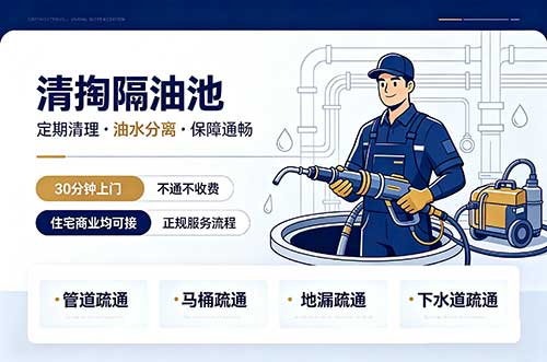 舟山清掏隔油池